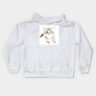 Sad Cute Cat Kids Hoodie